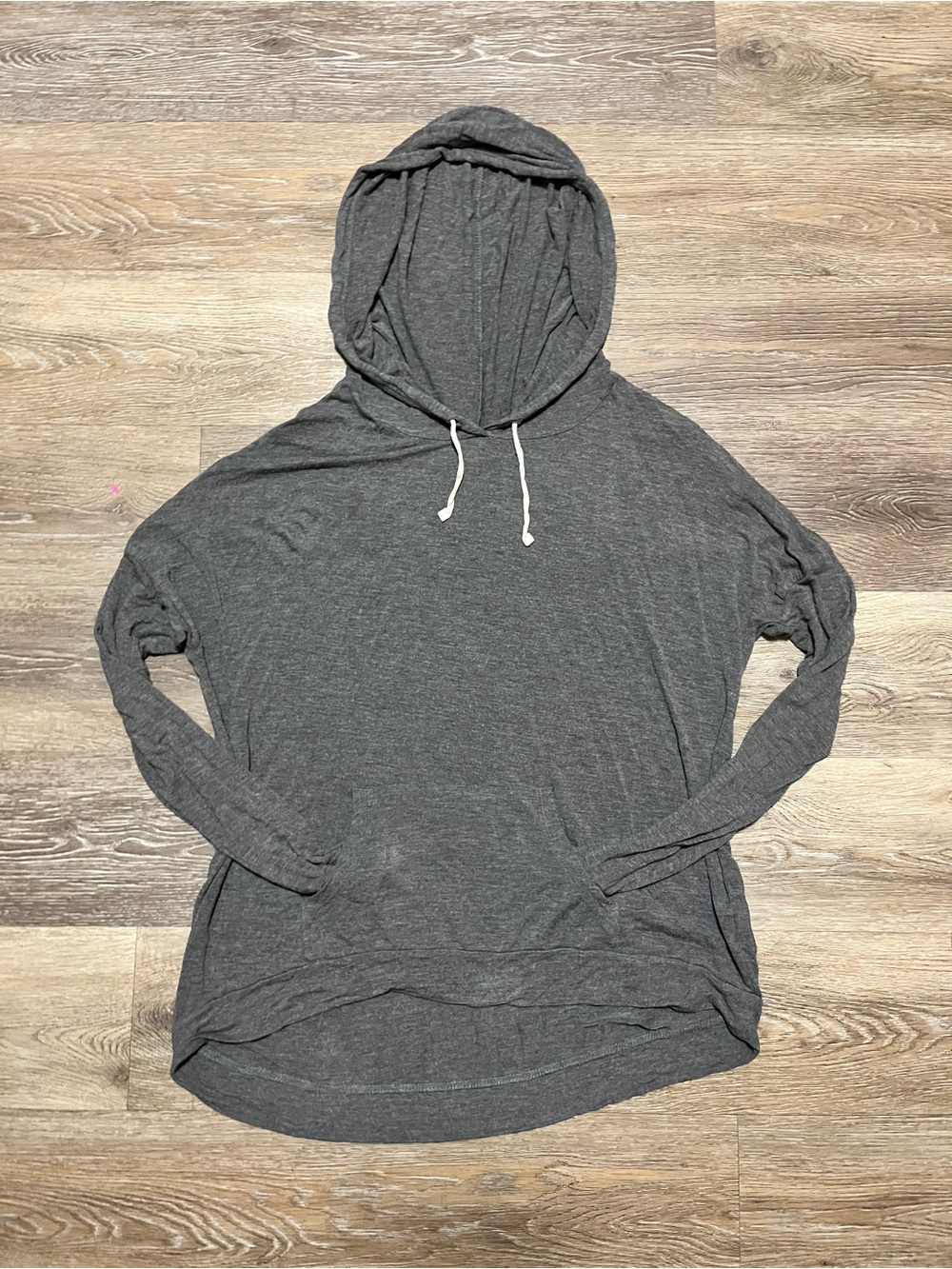 Pink Republic Lightweight Gray Hooded Pullover